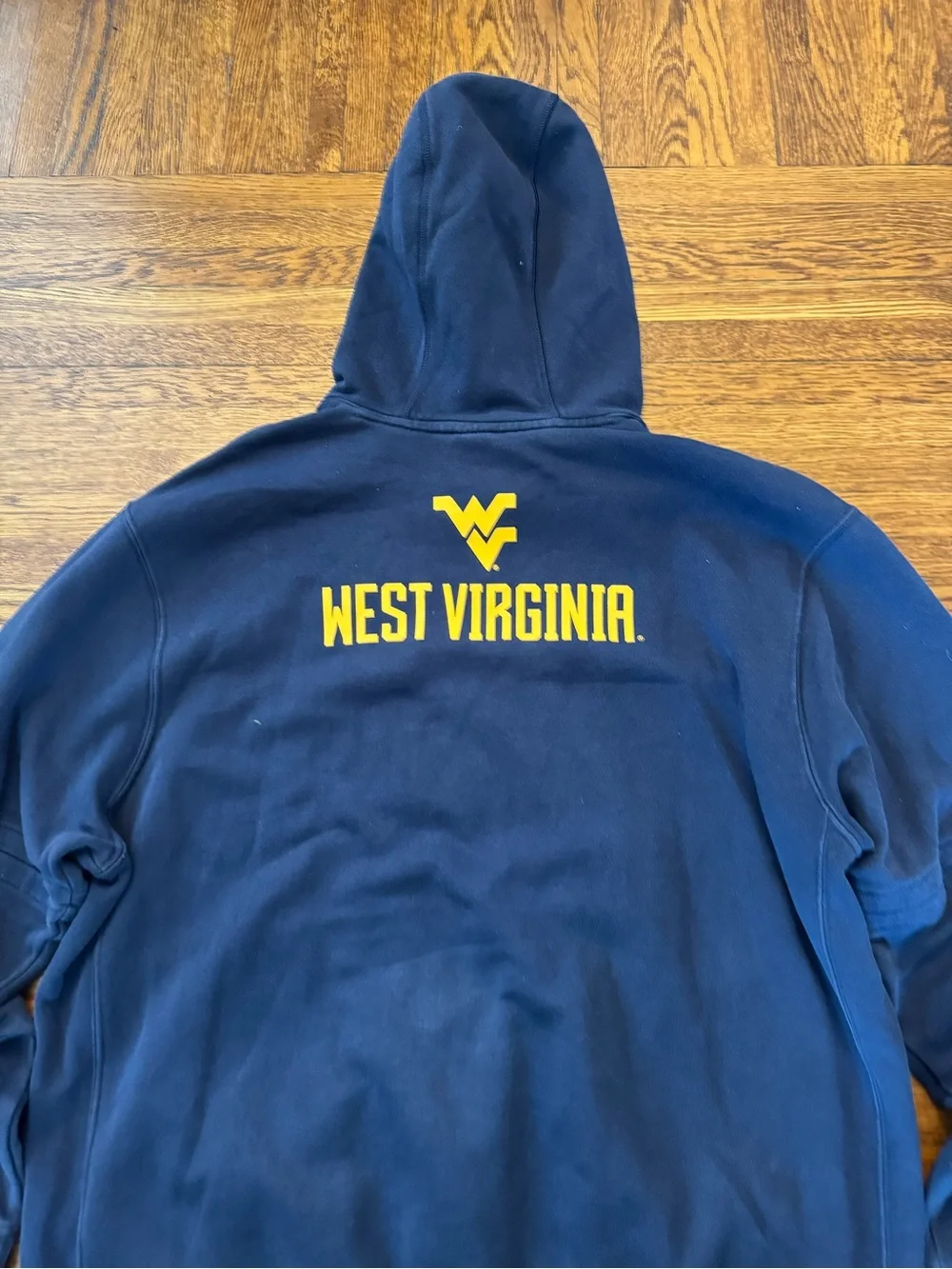 WEST VIRGINIA MOUNTAINEERS 1990s early 2000s Nike Navy Pullover Hoodie